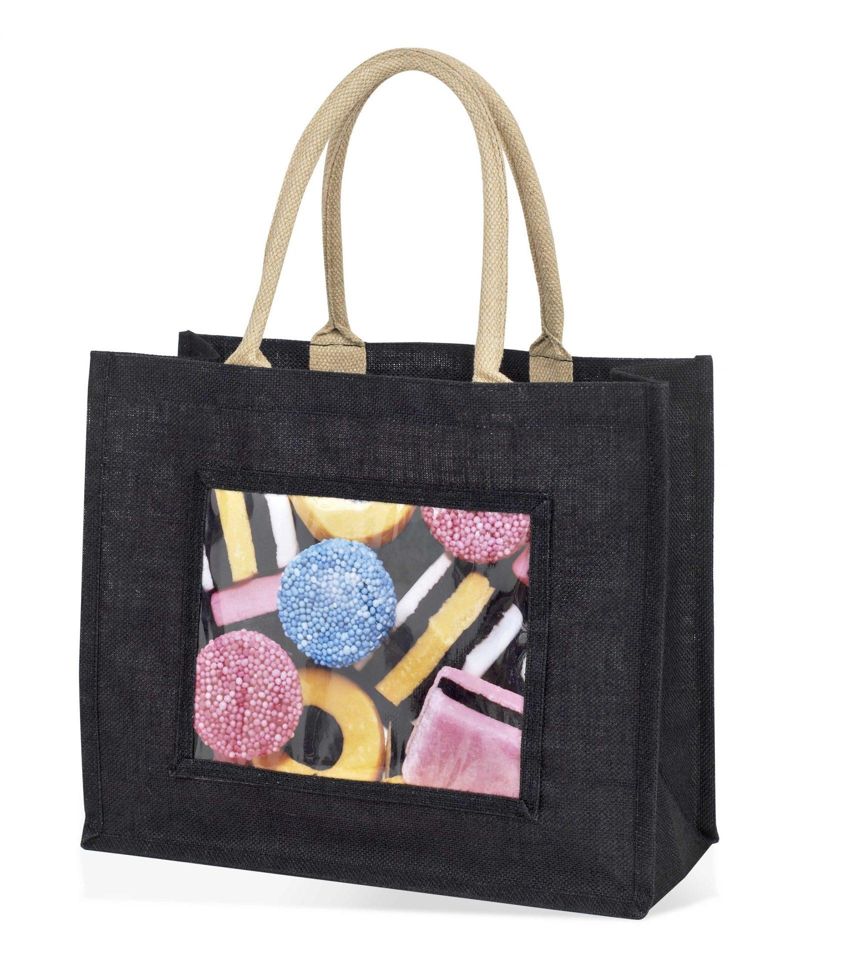 Sac en sales jute noir
