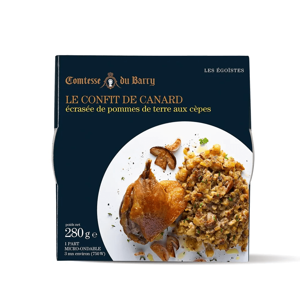 Confit de canard - écrasée de pdt aux cèpes