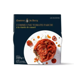 Tomate farcie à la viande de canard