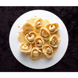 Tortellinis, sauce au foie gras de canard