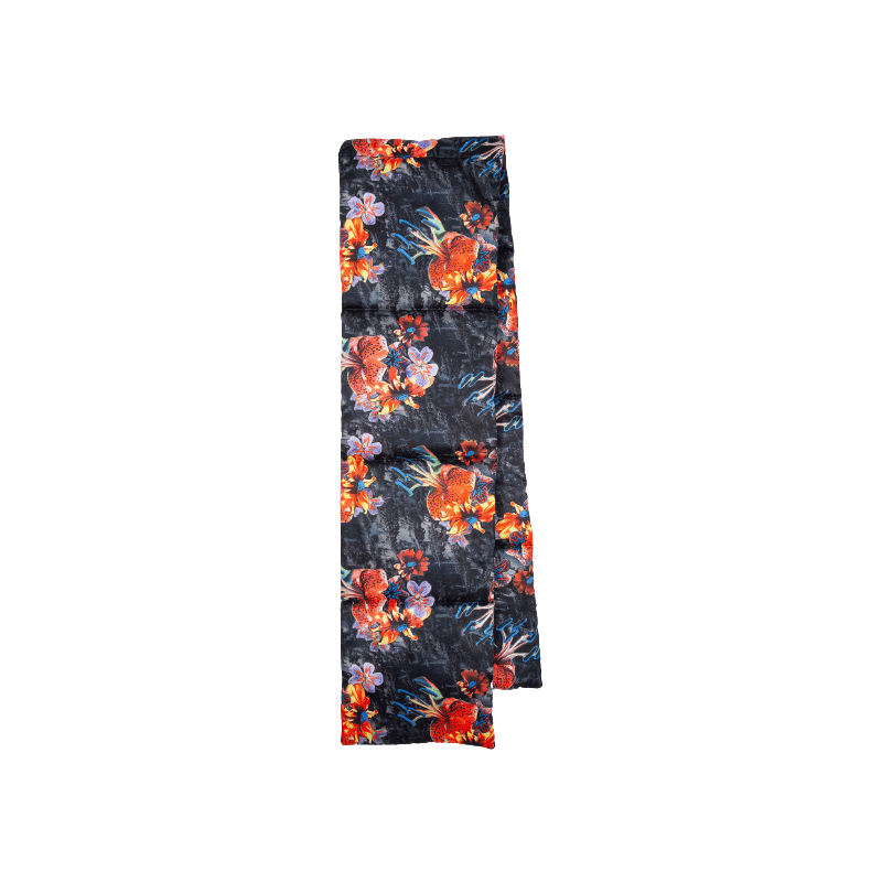 echarpe-doudoune-fleurs-mauve-orange-PaulSmith