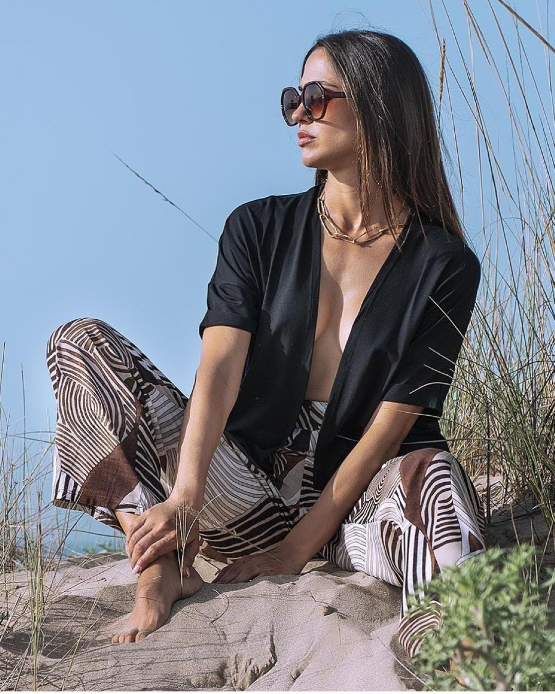8305 VESTE NOIR chaqueta Et 9306 SAFARI pantalon-largo