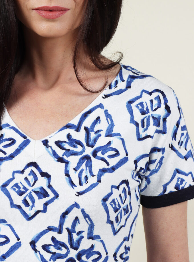 pull-manche-courte-bleu-felino