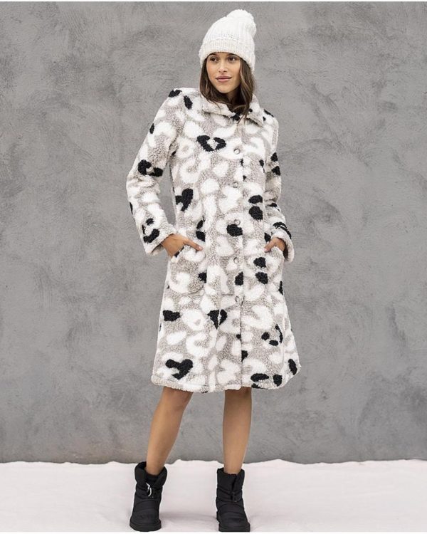 Robe de chambre fourrure